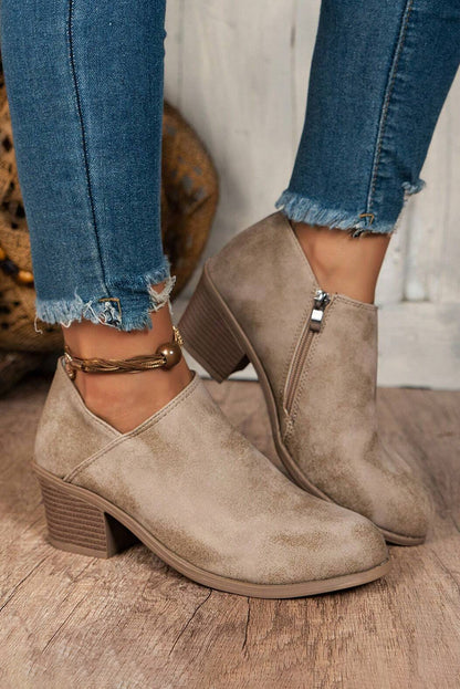 Suede Casual Ankle Booties (multiple colors)