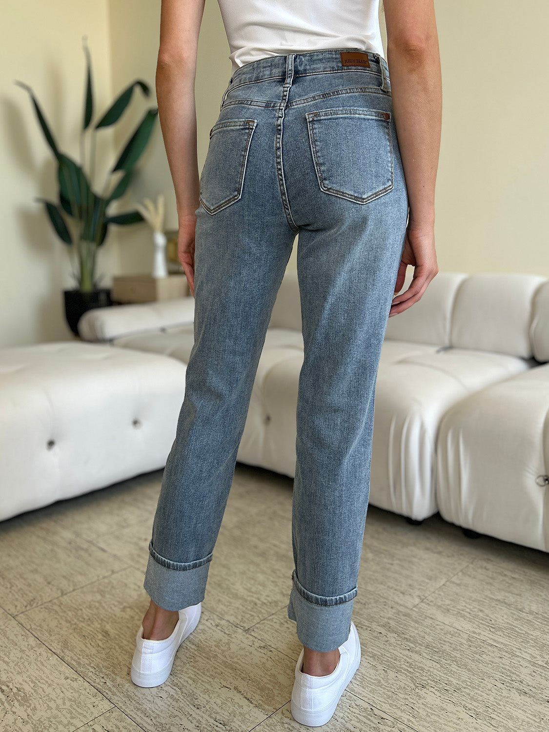 Judy Blue High Waist Cuff Hem Jeans (0-24w)