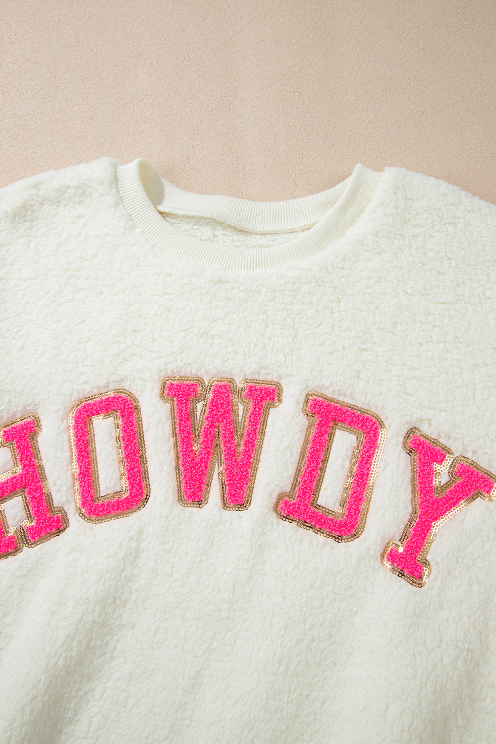 Howdy Patch Sherpa Sweatshirt (s-2xl)