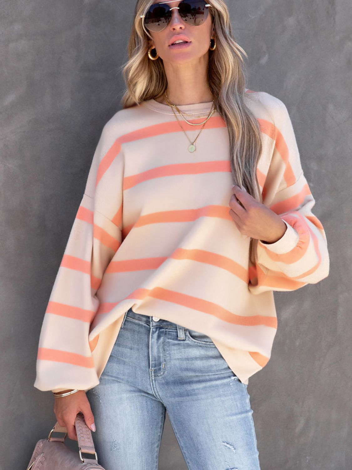 Joyce Striped Sweatshirt (m-2xl)