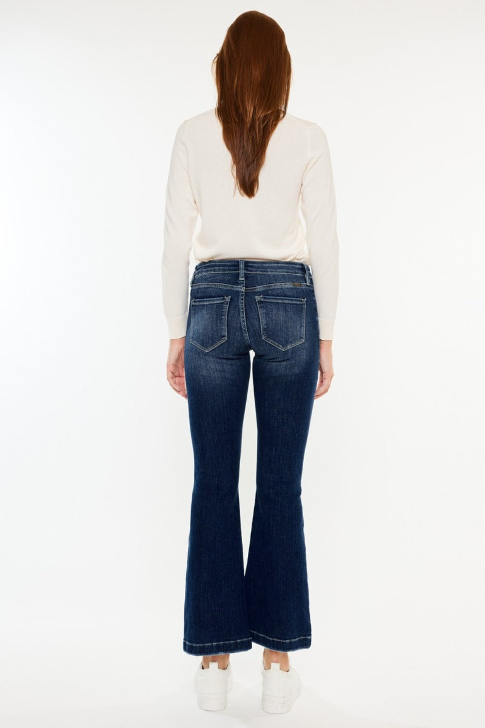 Kancan Mid Rise Button Fly Flare Jeans (1-15)