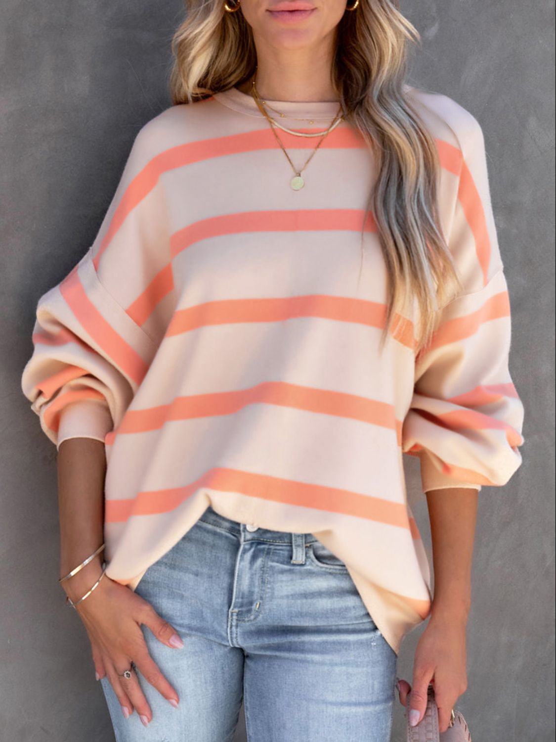 Joyce Striped Sweatshirt (m-2xl)