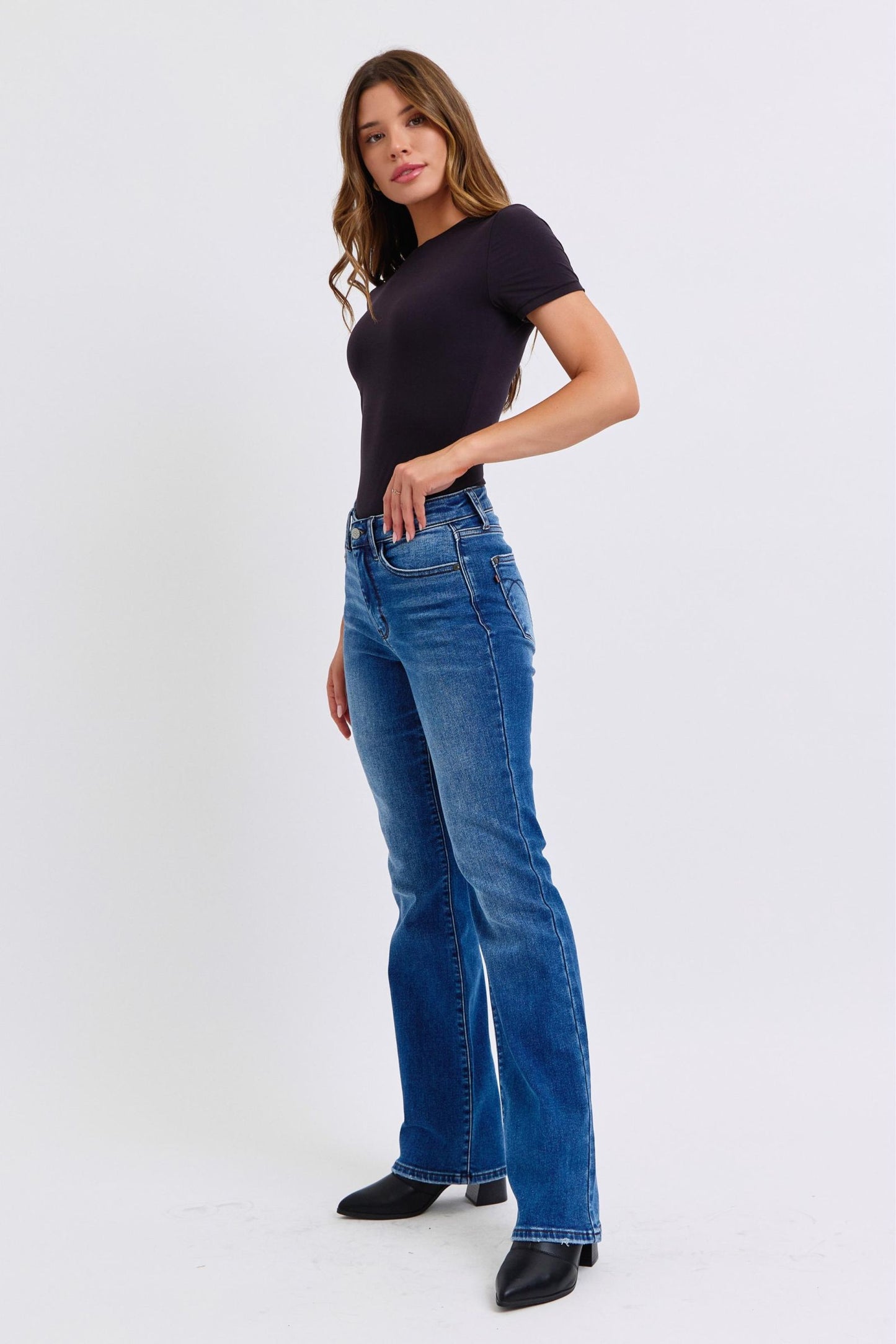 Judy Blue Mid-Rise Bootcut Jeans (0-24w)