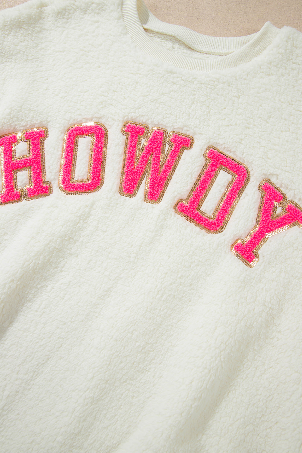 Howdy Patch Sherpa Sweatshirt (s-2xl)