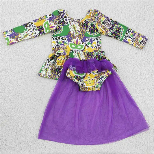 Mardi Gras Bebe 2-Piece Set (infant/toddler, multiple colors)