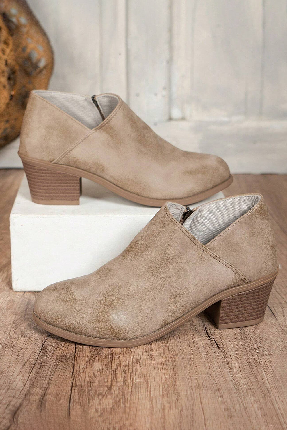 Suede Casual Ankle Booties (multiple colors)