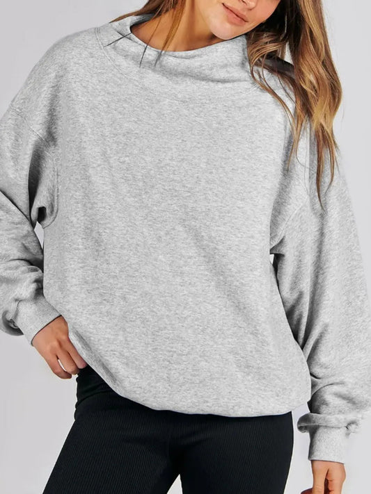 Mock Neck Sweatshirt (s-2xl, multiple colors)