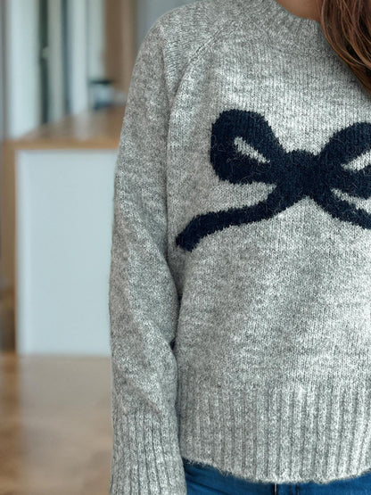 Ivy League Bow Sweater (OS, multiple colors)