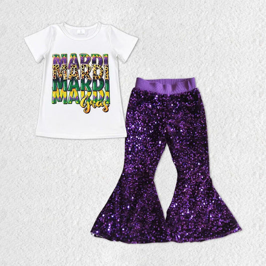 Mardi Gras Kiddo 2-Piece Set (multiple colors)