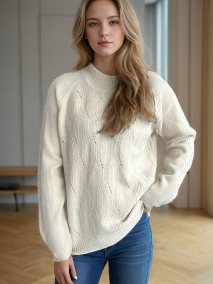 Mel Mock Neck Sweater (OS, multiple colors)