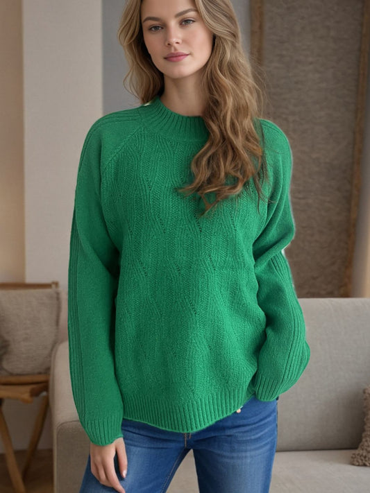 Mel Mock Neck Sweater (OS, multiple colors)