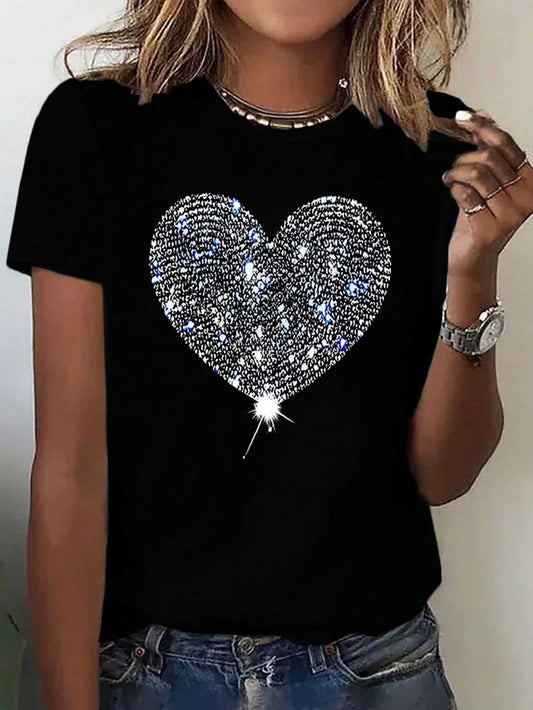 Sparkly Love Graphic Tee (s-2xl)