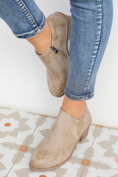 Suede Casual Ankle Booties (multiple colors)