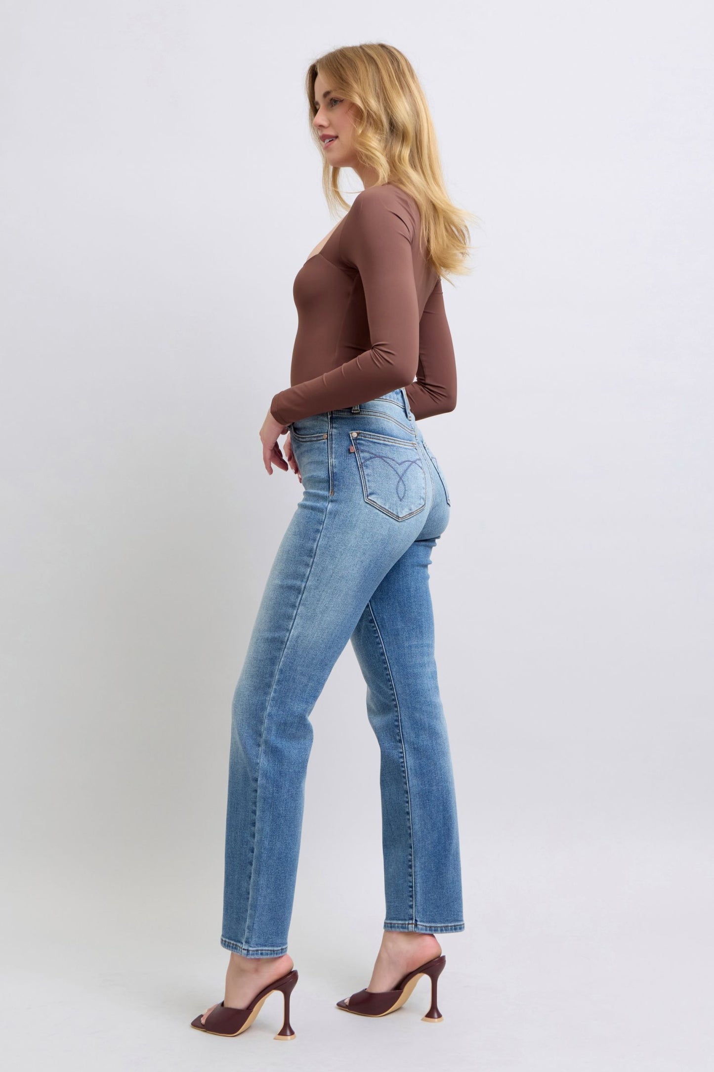 Judy Blue Full Thermal Straight Jeans (0-24w)