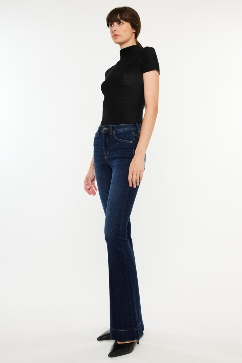 Kancan High Rise Slim Flare Jeans (1-15)