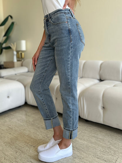 Judy Blue High Waist Cuff Hem Jeans (0-24w)