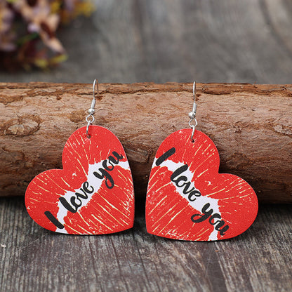 “I Love You” Heart Earrings