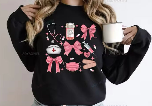 Nurse Love Sweatshirt (s-3xl, multiple colors)