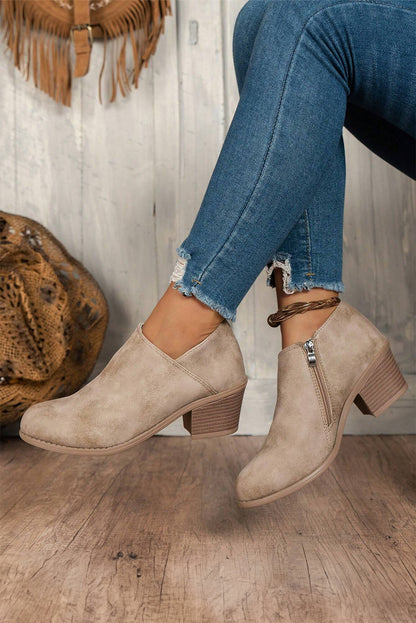 Suede Casual Ankle Booties (multiple colors)