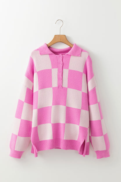 Claire Checkered Sweater (s-xl)