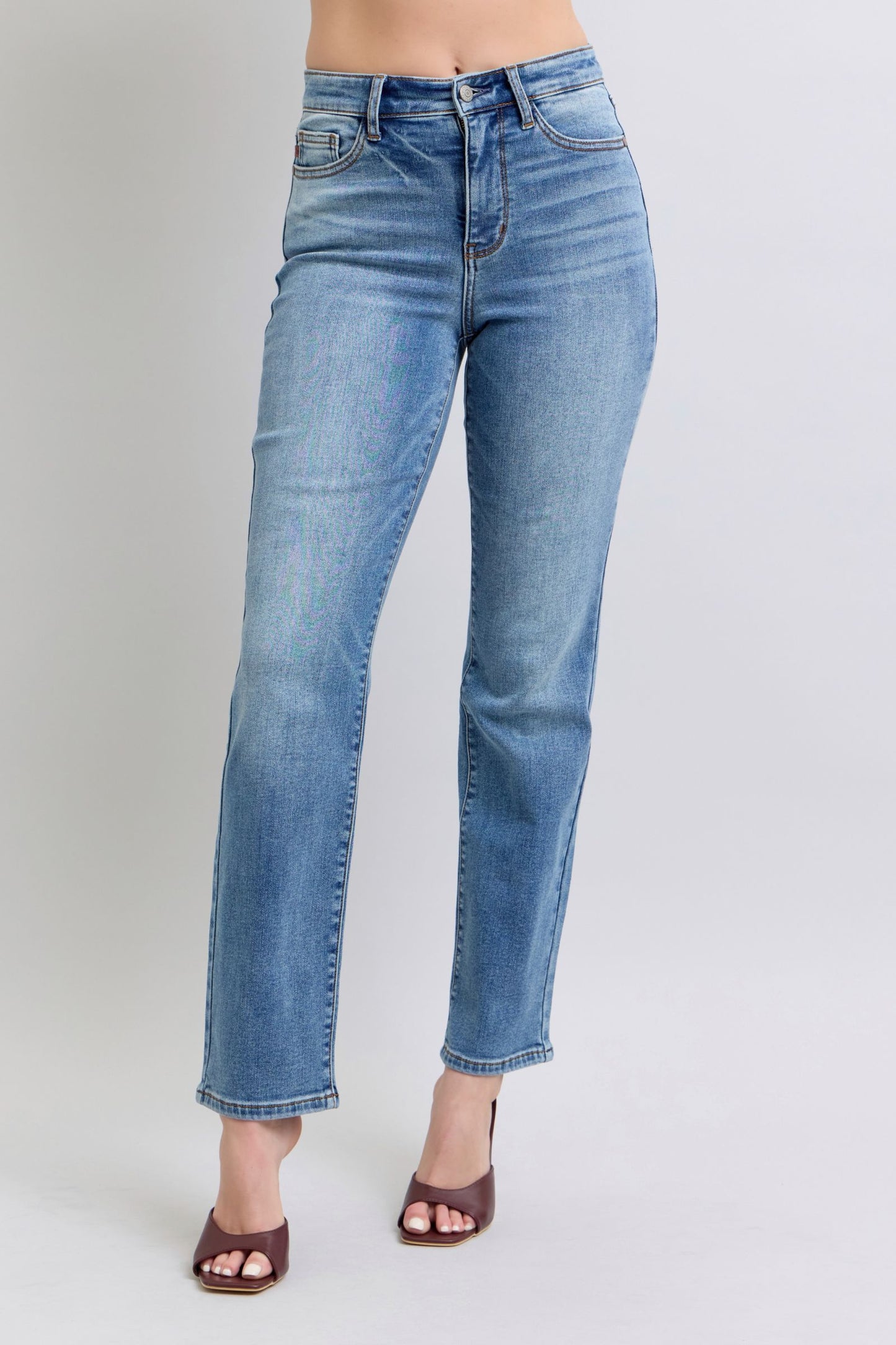 Judy Blue Full Thermal Straight Jeans (0-24w)