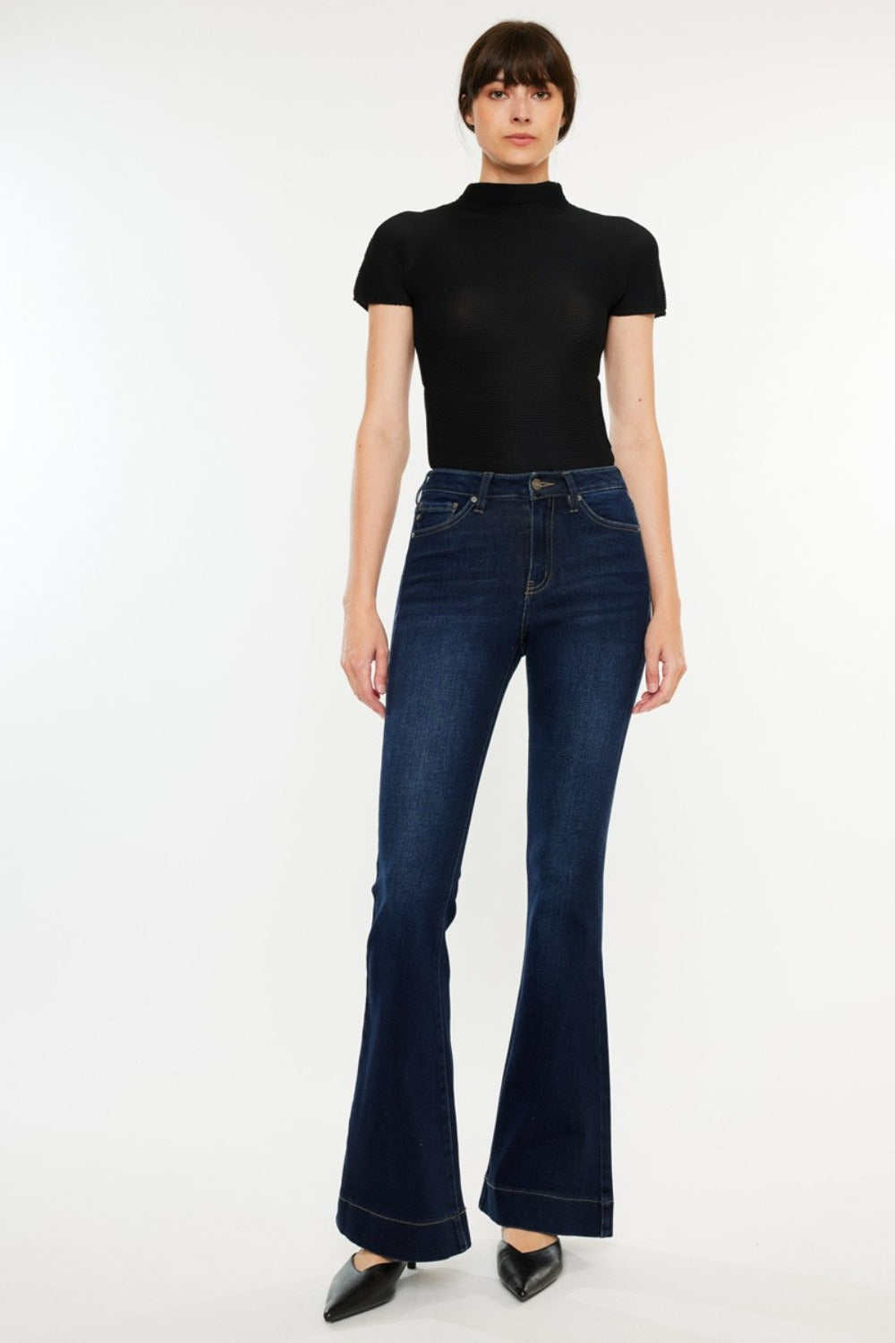 Kancan High Rise Slim Flare Jeans (1-15)