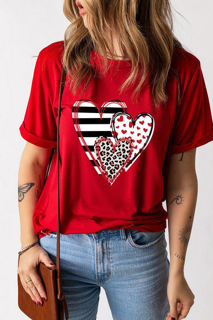 Stripes and Hearts Tee (s-2xl)