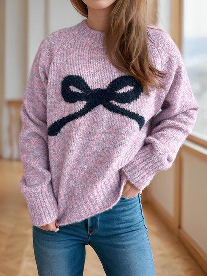 Ivy League Bow Sweater (OS, multiple colors)