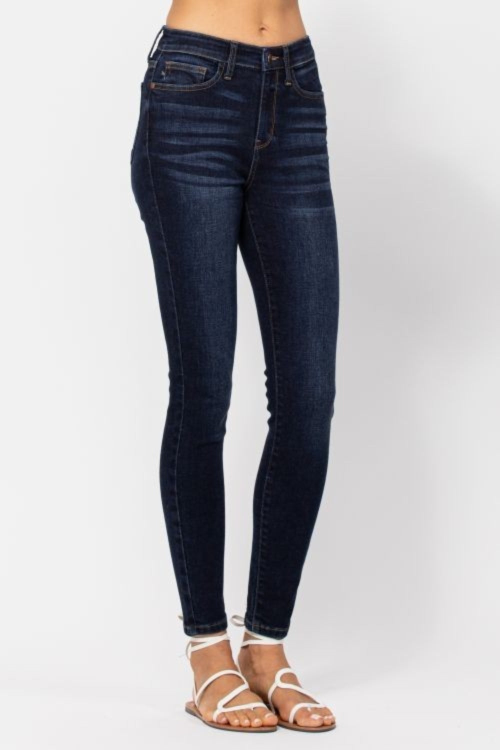 Judy Blue Full Size High Waist Handsand Skinny Jeans (0-24w)