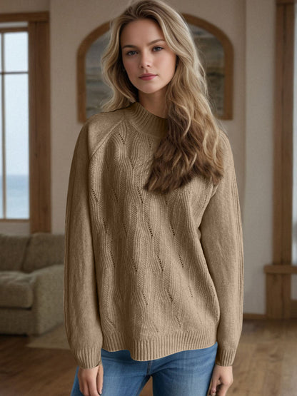 Mel Mock Neck Sweater (OS, multiple colors)