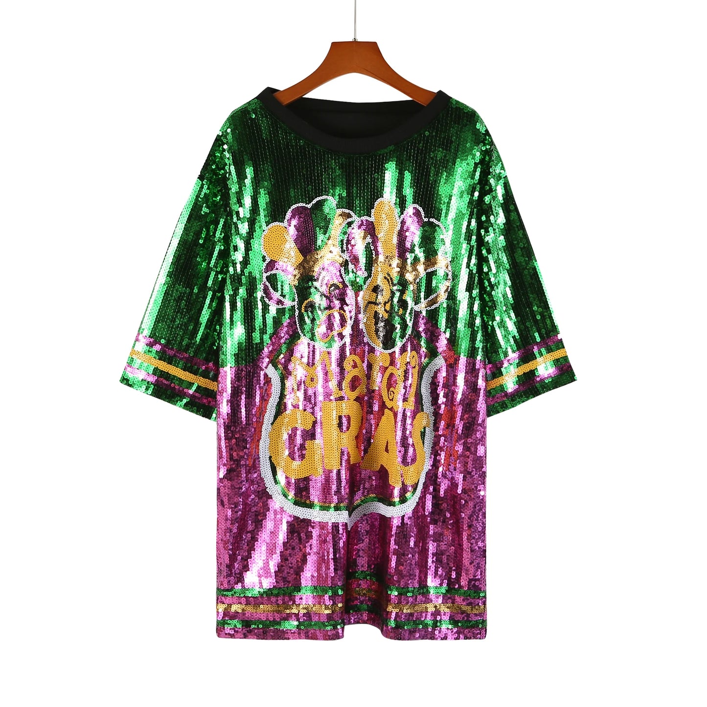 Carnival Sequin Shirt Dress (multiple designs)