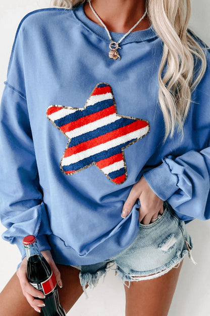 Star Patch Sweatshirt (s-xl)