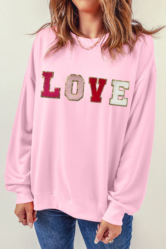 Love Patchwork Sweatshirt (s-2xl)