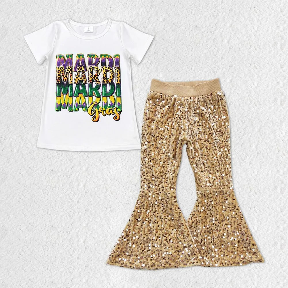 Mardi Gras Kiddo 2-Piece Set (multiple colors)