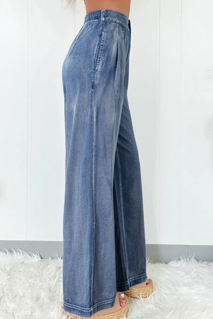 High Waist Wide Leg Jeans (4-16)