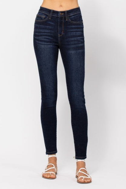 Judy Blue Full Size High Waist Handsand Skinny Jeans (0-24w)