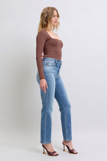 Judy Blue Full Thermal Straight Jeans (0-24w)