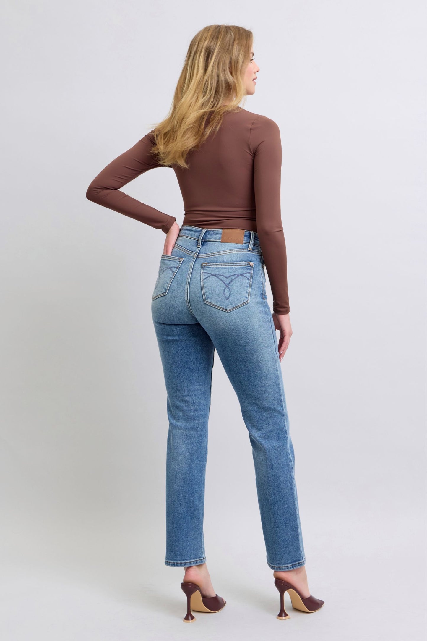 Judy Blue Full Thermal Straight Jeans (0-24w)