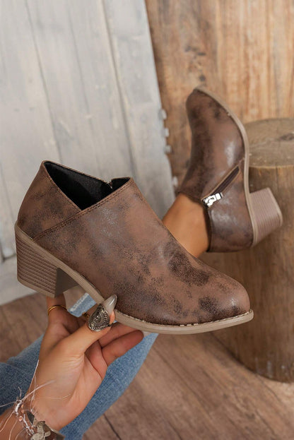 Suede Casual Ankle Booties (multiple colors)