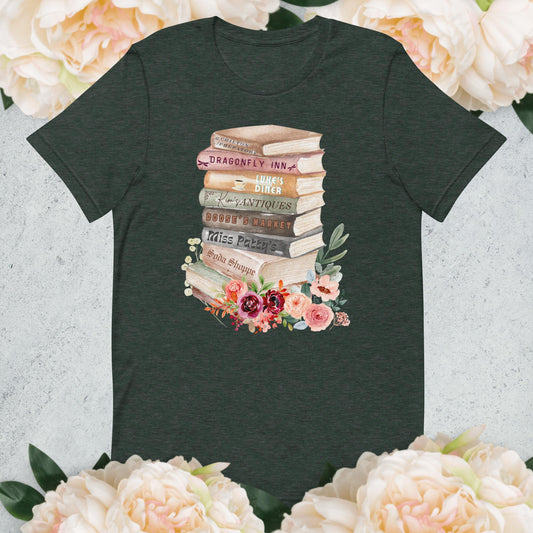 Gilmore Girls Bookstack, Unisex Tee (xs-5xl, multiple colors)